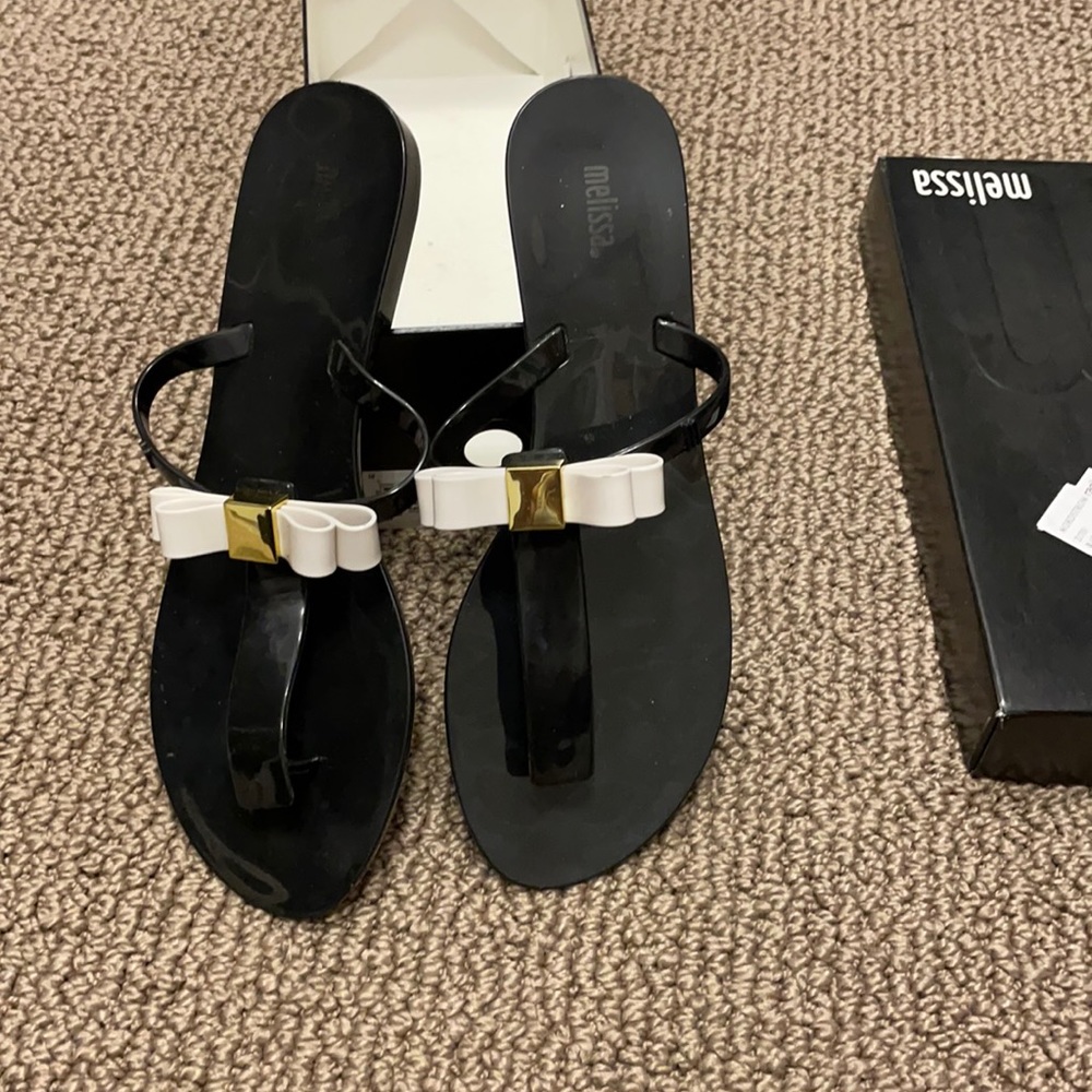 Melissa flat sandals with bow